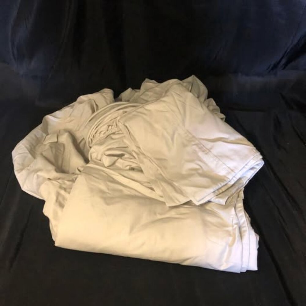 Amazon Basics Cotton Blend Twin Bed Sheet Set Twin Light Gray